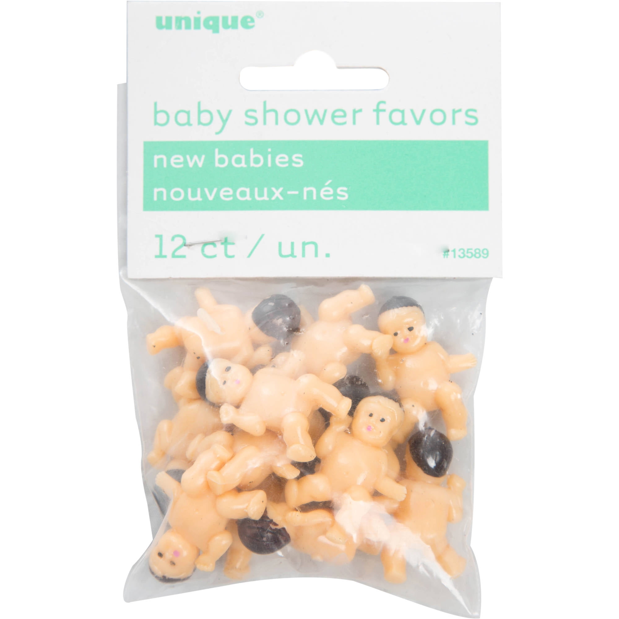 Mini Plastic Babies Baby Shower Favor Charms 1 In 12ct