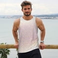 thumbnail image 6 of Gukieu Glitter Light Pearl Print Men's Quick Dry Fitness Vest, Round Neck Sleeveless Fitness Bodybuilding Top-Medium, 6 of 7