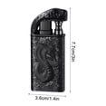 thumbnail image 3 of EIGTHTAIL Crater Clear Light Inclined Fire Open Flame Wheel Lighter  Butane Refillable Pipe Lighter  Adjustable Flame Mini Portable Torch Lighter for Candles  Incense  Cigarettes, 3 of 6