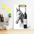 thumbnail image 2 of FORMRS Acrylic Clipboard with Low Profile Clip Standard A4 Letter Size, 12.5" x 9", Horse Wine, 2 of 8
