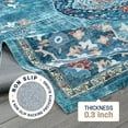 thumbnail image 2 of Beverly Rug Machine Washable Easy Cleaning Indoor Non-Slip Rugs Teal / Green 8'x10', 2 of 9