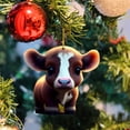 thumbnail image 1 of Adorno de árbol de Navidad Likrtyny Colgante creativo de coche de vaca de dibujos animados estilo E, 1 of 6