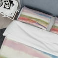 thumbnail image 4 of Designart 'Influence of Line and Color Gold Bright' Geometric Bedding Set - Duvet Cover & Shams, 4 of 4