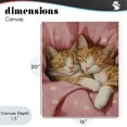 thumbnail image 4 of Stupell Industries Shabby Chic Sleeping Orange Cats Embrace Canvas Art, 16 x 20, by The Prints Vibe, 4 of 8