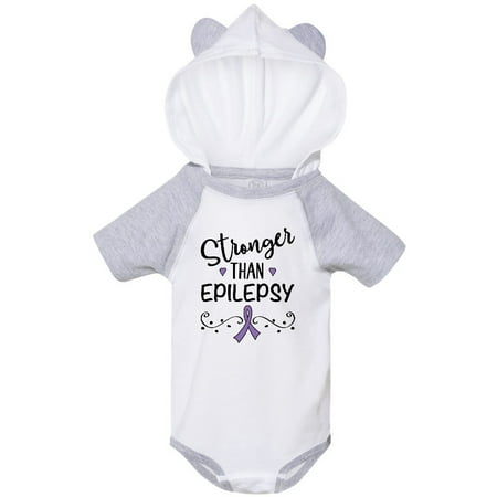 

Inktastic Epilepsy Awareness Ribbon Support Walk Gift Baby Girl Bodysuit