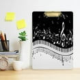 thumbnail image 6 of 12.5"x9" Keys Musical Clipboards, Standard A4 Letter Size Nursing Clipboard with Low Profile Metal Clip Decorative Clip Board for Office Supplies,Gold, 6 of 7