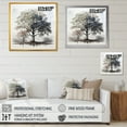 thumbnail image 4 of Designart "Understated Monochrome Tree Grace" Tree Monochrome Wall Art Prints, 4 of 7