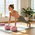 thumbnail image 5 of AuroraX High Density Yoga Brick Yoga Block for Exercise 7 oz Non Slip Foam Lightweight Yoga Brick for Stretching Pink, 5 of 5