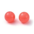 thumbnail image 3 of Fluorescence Chunky Acrylic Beads Round Light Coral 20mm Hole: 2~3mm about 105pcs/500g DIY, 3 of 3