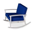 thumbnail image 2 of Cfowner Modern Accent Rocking Chair for Living Room/Bedroom/Nursery, Silver Gray Finish, Navy Cushions, 2 of 3