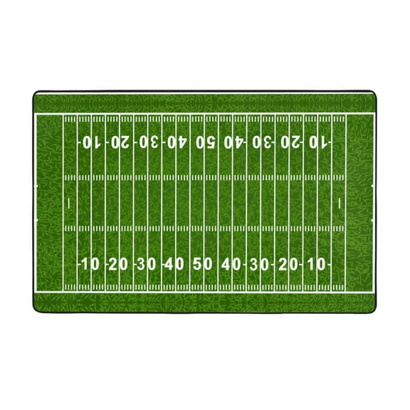 Area Rugs For Living Room Decor - American Football Field2 Anti Slip Throw Washable Rugs 3x5 For Bedroom, Soft Indoor Carpet For Bedroom Living Room 60x39In