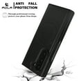 thumbnail image 4 of Vintage Case Designed for Samsung Galaxy Z Fold 6, PU Leather + PC Magsafe Folding Case Shockproof Classic Anti-drop Anti-Scratch Phone Cover Compatible with Samsung Galaxy Z Fold 6, Black, 4 of 12