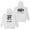 White, variant on Jey Uso Four Letters One Word Yeet Hoodie Long Sleeve Streetwear Women Men Hooded Sweatshirts