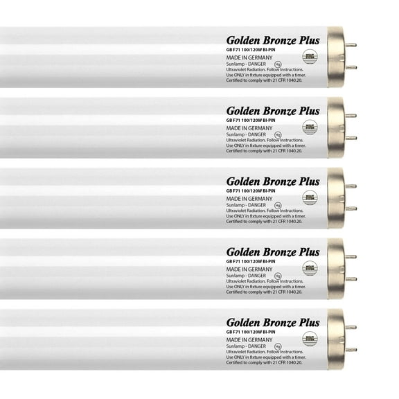Wolff System GoldenBronze Plus F71T12 100W Bipin Tanning Bulbs - Wolff Bronzing! - 16 Pack Box