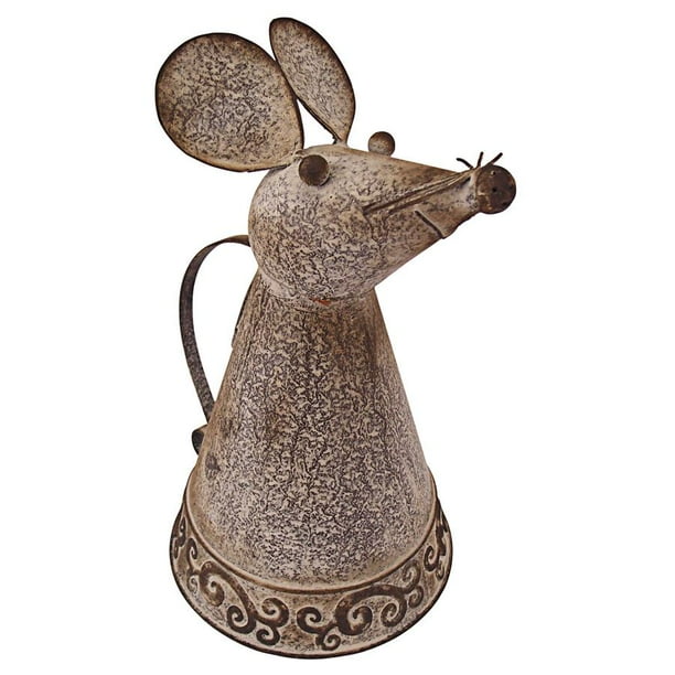 Design Toscano Animal Aquifers Metal Mouse Watering Can Design Toscano Animal Aquifers Metal Mouse Watering Can