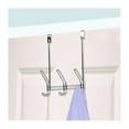 thumbnail image 1 of Home Basics DH41230 au-Dessus de la Porte Suspendu 3 Crochets - Cristal Chrome, 1 of 1