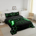 thumbnail image 2 of HLONK Moderne Noir Bleu Joystick de Jeu Couettes et Duvets Grand Lit, 2 of 6