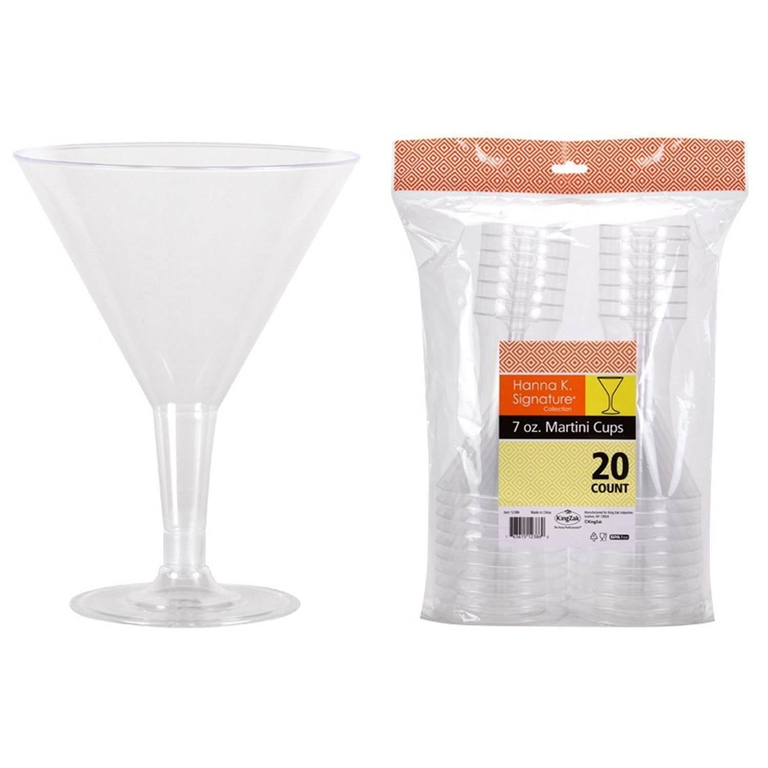 Clear HOST 3310 9 Ounce Martini Freeze Cooling Cups-Includes Two Cups