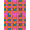 Multicolor Orange Pink, Pattern 19, variant on ODIKA 8'x10' Washable Area Rug Palette Playful Asymmetrical Layout Bold Checkered Abstract for Dining Room, Large Office, Lounge, Non-Slip Chair-Friendly Mat