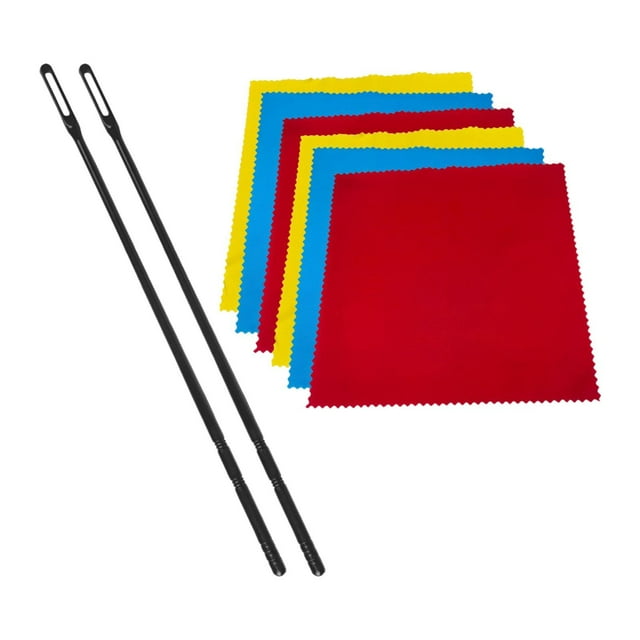 Varilla y paño de limpieza para flauta, paño de pulido para flauta, instrumentos de viento de madera para flauta 3 colores