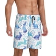thumbnail image 2 of Xecao Rabbit2 Print Men's Sleepwear Shorts Pajama Bottom Lounge Short nightwear with Convenient Pockets for Relaxed Home Wear-3X-Large, 2 of 6
