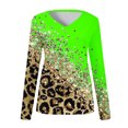 thumbnail image 5 of Pompotops Blouse Décontractée à Col en V Imprimé Floral Manches Longues T-Shirts Tuniques en Solde, 5 of 5