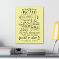 thumbnail image 3 of Scripture Walls Ephesians 2:10 We Are Workmanship Yellow Bible Verse Canvas Christian Wall Art Ready to Hang Unframed, 3 of 17