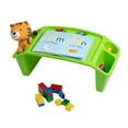 thumbnail image 6 of Mind Reader Kids Lap Desk, Activity Tray, Drawing, Stackable, Portable, Plastic, 22.25"L x 10.75"W x 8.5"H, Set of 2, Green, 6 of 9