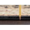 thumbnail image 4 of Elegance Transitional 5' x 7' Black and Beige Polypropylene Indoor Area Rug, 4 of 9