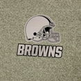 thumbnail image 2 of Men's Antigua Heather Olive Cleveland Browns Subtle Quarter-Zip Top, 2 of 2