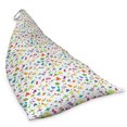 thumbnail image 2 of Funny Cartoon Lounger Chair Bag, Various Colors and Shapes of Dinosaur Motifs Doodle Animal Drawings, High Capacity Storage with Handle Container, Lounger Size, Multicolor, by Ambesonne, 2 of 5