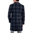 thumbnail image 2 of Nautica Men's Classic-Fit Camber Wool Overcoat Coat 38 R Grey Blue Glenn Plaid, 2 of 4