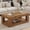 Light Brown, variant on Oufan 39.5" Modern Coffee Table, Wooden Simple Rectangular Center Table with Open Storage Shelf, 2-Tier Cocktail Table with Living Room