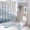 Marble 15, variant on Bathroom Rugs Sets 4 Piece with Shower Curtain, Green Marble Pattern Printed on Shower Curtain and Liner Set, Great for Master Bath Beach House Modern Home, 72 x 72 inches