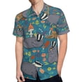 thumbnail image 4 of High Quality Hawaiian Shirts for Men Short Sleeve Aloha Beach Shirt Floral Summer Casual Button Down Shirts Blouses ACNV79, 4 of 7