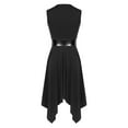 thumbnail image 4 of iEFiEL Womens Sleeveless Asymmetrical Hem Contemporary Praise Liturgical Dance Dress Costume, 4 of 7