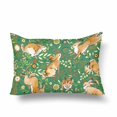 thumbnail image 1 of GCKG Cute Bunny Rabbit Seamless Pattern Watercolor Painting Pillow Cases Pillowcase 20x30 inches, 1 of 4