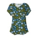 thumbnail image 5 of Tops de Algodón para Mujeres Cuello en V Moda Casual Manga Corta Primavera Verano Top para el Hogar Y Diario, 5 of 6
