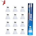 thumbnail image 3 of Ensemble de 12 Balles Imitation Nylon pour badminton, Volant Intérieur Extérieur, 3 of 6