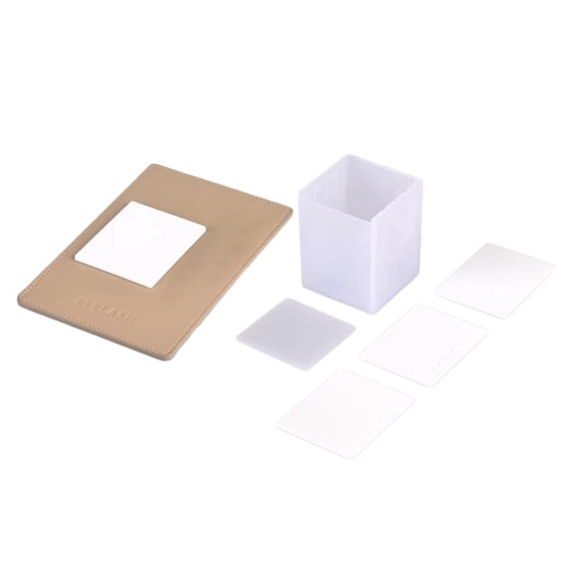 Bandeja para extensiones de pestañas Paleta para extensiones de pestañas Acrílico transparente Cosmético duradero beige