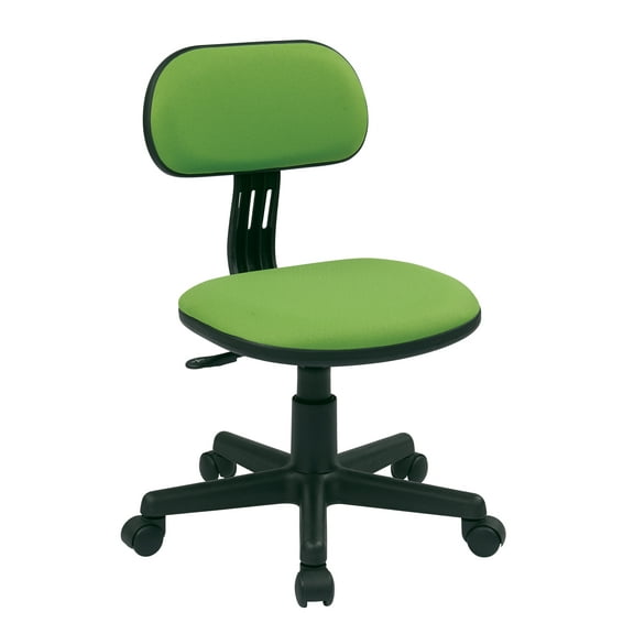 OSP Home Furnishings Student Task Chair in Green Fabric