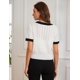 thumbnail image 2 of Jersey tipo cárdigan GRACE KARIN con botones en blanco para mujer, 2 of 7
