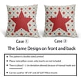 thumbnail image 6 of 4th of July Patriotic Pillow Covers 18x18 Inch Set of 2 Red Blue Stars America Independence Day Decorative Throw Pillows Fourth of July Holiday Outdoor Pillow Cases Couch Bed Sofa Decor, 6 of 6