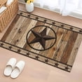 thumbnail image 2 of Farmhouse Stars Bathroom Rug Washable 2x3 Entryway Rug Non Slip Vintage Country Western Wooden Grain Front Door Mat Low Pile Indoor Doormat Throw Floor Carpet for Kitchen Bedroom Entrance, 2 of 9