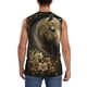 thumbnail image 4 of Fotbe Palatial Gold Pattern Horse Men's Camiseta sin Mangas Estampada para Hombres, Playera Casual para Gimnasio, Entrenamiento, Playa-XX-Large, 4 of 7