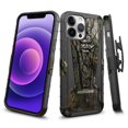 thumbnail image 2 of For Revvl 6X Pro 5G (T-Mobile) Swivel Belt Clip Holster Built-in Kickstand, Heavy Duty Hybrid 3in1 Shockproof Defender Phone Case Cover by Xpression - Camo Camouflage, 2 of 10