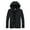 Black, variant on fartey Mens Plus Size Windproof Hooded Jackets Lightweight Full Zip Up Long Sleeves Tactical Jacket with Zipper Pockets Softshell Pullover for Hiking Golf Running, M-6XL