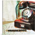 thumbnail image 1 of ARTCANVAS Painted Telephone Home decor Canvas Art Print - Size: 18" x 18" (0.75" Deep), 1 of 9