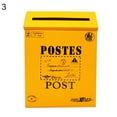 thumbnail image 3 of AYYUFE Retro Metal Wall Mounted Mailbox Bucket Newspaper Letter Box Post Garden Decor, 3 of 8