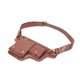 thumbnail image 5 of Riñonera para mujer, accesorio de diseño retro, de piel sintética versátil, ideal como regalo para festivales, con cinturón ajustable Rojo marrón, 5 of 9
